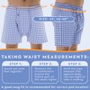 1-Pack Men's Navy Check Regular Absorbency Incontinence 2-in-1 Boxers 3X