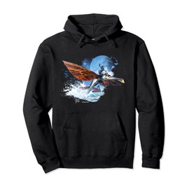 Avatar: The Way of Water Jake Sully Riding Skimwing Painted Pullover Hoodie