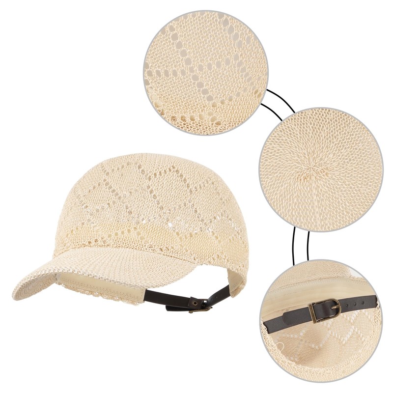 Meliyya Unisex Baseball Cap Paper Straw Men Women Baseball Cap