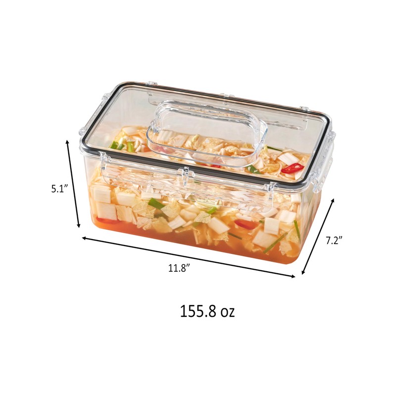 gotman Airtight Food Storage Containers (155.5 OZ) | Lid With