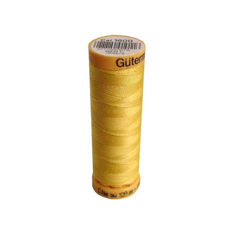 Gutermann Natural Cotton Thread 110 Yards-Yellow