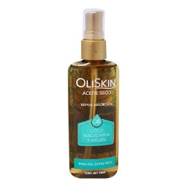 Aceite Corporal Seco Oliskin Coco Macadamia Argán Pza