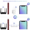 FEISEDY 1200Mbps Extensor de Señal WiFi, 2.4G 300Mbps/5G 876Mbps Inalámbrico