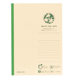 Kokuyo Mori-no-oto A5, 30 Sheets, A-Ruled, No EK103A