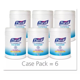 Purell Hand Sanitizing Wipes, Fresh Citrus Scent, 270 Wipes/Can, Pack of 6 Cans
