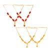 Aditri Creation Set of 4 Mala Artificial Flowers Ribbon Garland