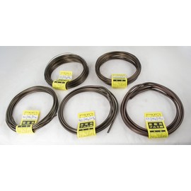 Yubonzai 5 Mix 100 g/Roll Genuine Japanese Yagimitsu Aluminum Dark Brown Bonsai Tool Training Wire (Dark Brown, 1.0 2.0 3.0 4.0 5.0 mm)