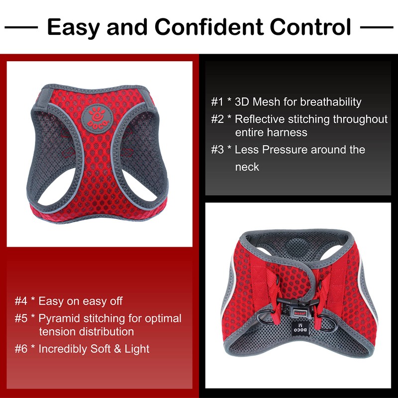 DOCO Dog Harness for Large Sized Dog - Athletica Adjustable,