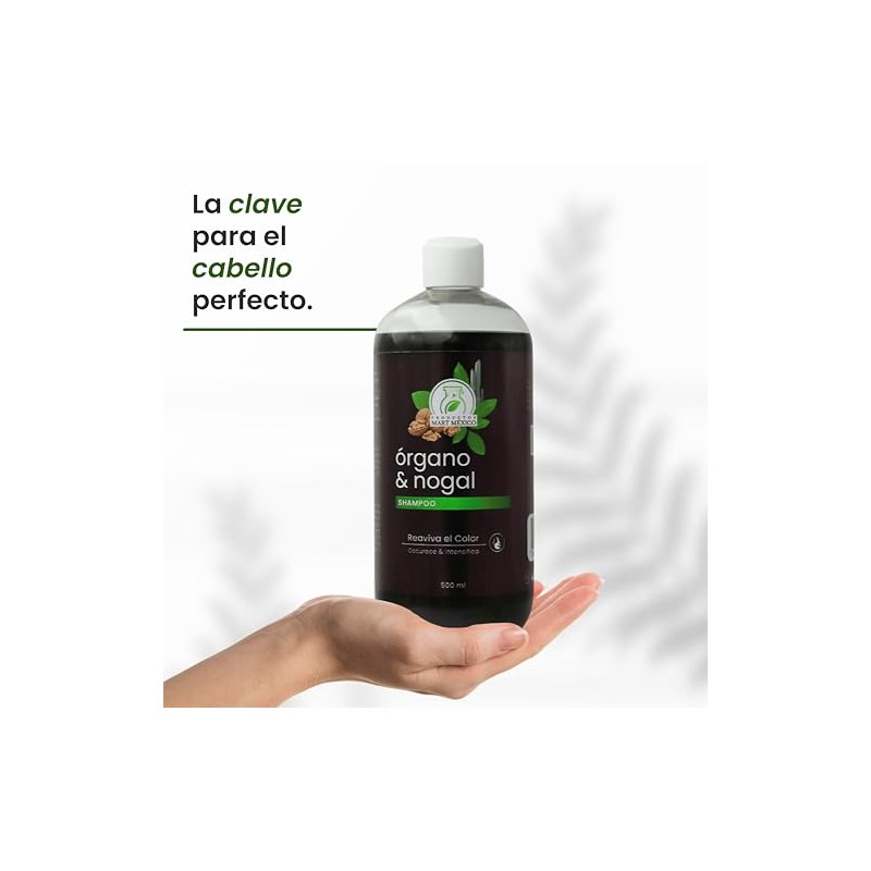 Shampoo De Órgano & Nogal Oscurecedor Natural Productos Mart Mexico