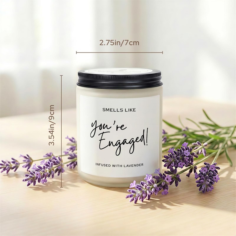 Engagement Gifts for Couples, Engagement Candle 7Oz, Best Engaged Gift