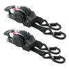 2 Pack Retractable Ratchet Straps 1 Inch x 10ft Bolt-on