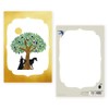 Representative Sha Postcard Nishiku Tree Gold 25-419