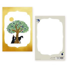 Representative Sha Postcard Nishiku Tree Gold 25-419