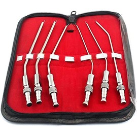 PRECISE CANADA: New German Grade Stainless Frazier Tube Set of 6 Tubes! Dental ENT Instruments New