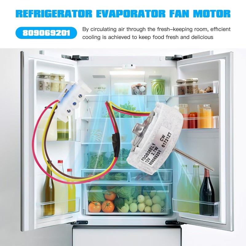 809069201 809069206 Refrigerator Evaporator Fan Motor Replacement Fit for Frigidaire