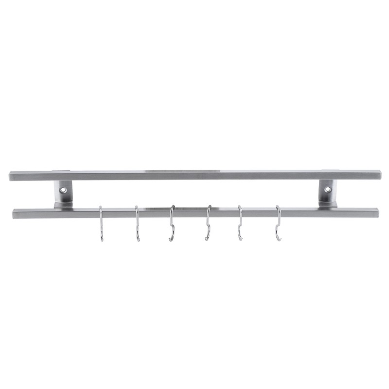 Stainless Steel Magnetic Knife Holder Wall Mounted Double Bar Kitchen