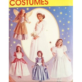 OOP McCall's Costume Pattern 8332. Girls Size 7 Storybook Costumes: Princess; Angel; Fairy Godmother; Etc