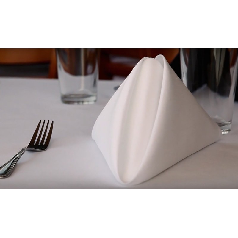 Milliken Signature Plus Polyester Square White Napkins (Set of 12)