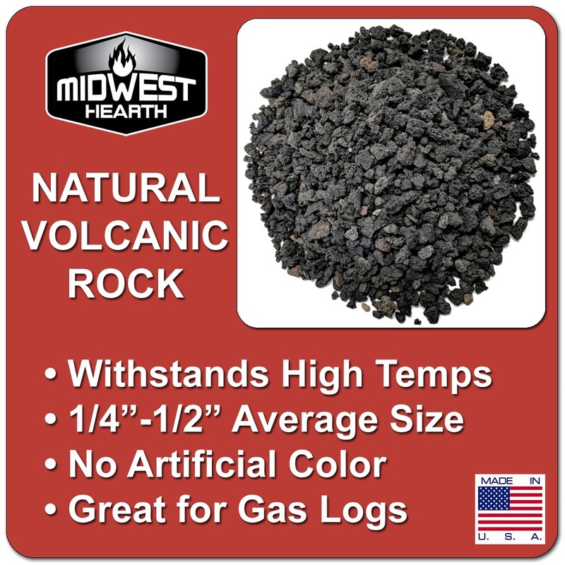 Midwest Hearth Natural Lava Rock Granules for Gas Log Sets