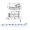Pneumatic Cylinder SMC Type Dual Shaft Rod Double Acting Precise