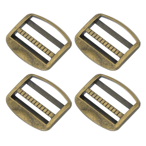 PATIKIL Ladder Lock Buckle Slider 20mm, 4 Pack Zinc Alloy