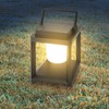 NEUEFAMI Outdoor Solar Table Lamp, LED Lamp for Nightstand, Solar