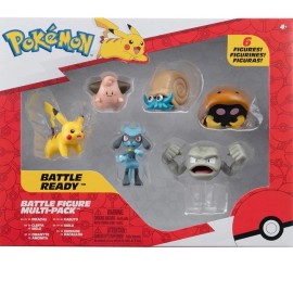 Jazwares Pokémon Battle Ready 6 Figures Multi-Pack PIKACHU + 5 JAZWARES NIB