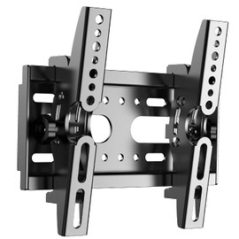 TETVIK TV Wall Bracket, Compatible with 14-42 inches, Load Capacity 55.1 lbs (25 kg), For LCD LED LCD TV Monitors, Up and Down Tilts ±15°, VESA 7.9 x 7.9 inches (200 x 200 mm), Tilting TV Wall Bracket