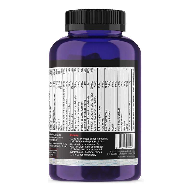 Ultimate Nutrition Multivitamínico Diario 180 Tabletas