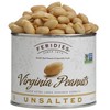FERIDIES Super Extra Large Unsalted Virginia Peanuts - 9oz Can