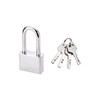 Padlock, Magnum Solid Steel Lock, 40mm Wide Silver Tone Metal
