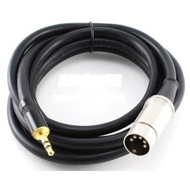 CablesOnline 6ft 5-Pin Din Male to 3.5mm(1/8in) Stereo Male Professional Audio Cable for Bang & Olufsen, Naim, Quad...Stereo Systems (BO-106N)