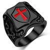 Oaldilee Templar Legion Protective Shield crucifix men Ring Ephesians 6:13-17