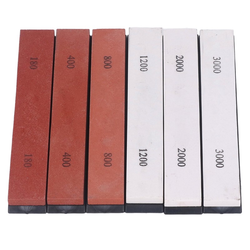 6PCS Knife Sharpening Stone 180 400 800 1200 2000 3000