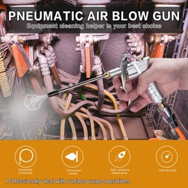 Sukudon Air Blow Gun-Air Compressor Tools， with 1/4" NPT and 1/4" BSP German Air Compressor Accessories， High-Pressure Pistol-Grip Connector Pneumatic Air Tools for Compressor