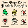 IAN's Crystalized Ginger Pieces (2lb) - Candied Ginger Chews for
