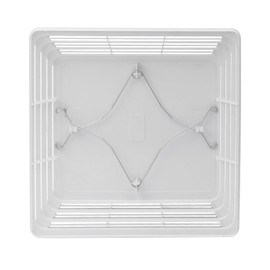 Folosem S97013576 White Classic Bathroom Vent Cover Grille, Water Resistant, 11 1/8" X 10 5/8", Exhaust Fan, Indoor Use