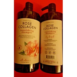PHARM & TABLE 2 PACK ROSE COLLAGEN NOURISHING SHAMPOO WITH VITAMIN C & COCONUT OIL