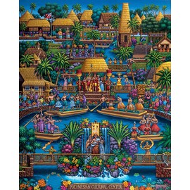 Dowdle Jigsaw Puzzle - Polynesian Cultural Center - 500 Piece