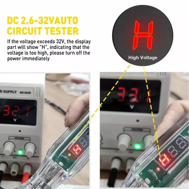 Miniduino DC 6-24V Digital Automotive Car Power Probe Circuit Electrical