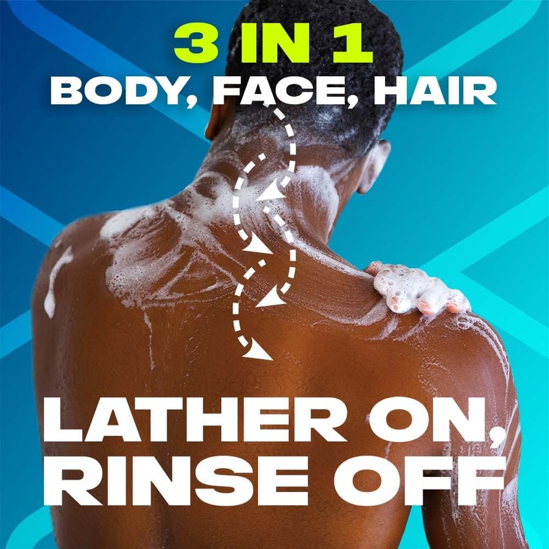 Axe Men's Apollo 3-in-1 Sage & Cedarwood Scent Face Hair