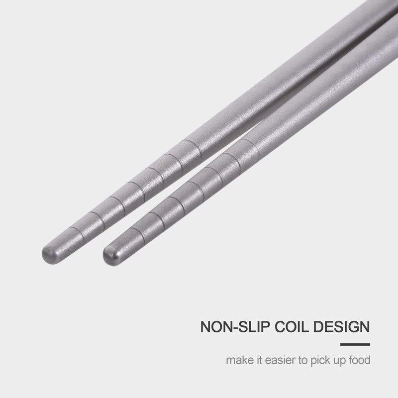 Boundless Voyage Outdoor 230mm Titanium Chopsticks Ultralight Flatware Chopsticks Portable