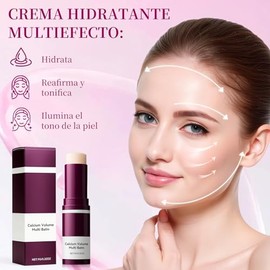 Bálsamo Multi Volumen de Calcio, Barra de Cuidado de Ojos, Reafirmante e Hidratante para la Piel, Apto para Ojos, Cuello y Rostro, 1PCS