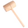 Wooden Mallet Round Head Lightweight Solid Beech Wood Hammer for