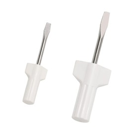 yueton 2PCS Sewing Machine Screwdriver White Sewing Machine Needle Plate Screwdriver Regular and Mini Screwdrivers Home Sewing Machine Repairing Tool for Sewing Machine