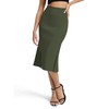 EXCHIC Women's Stretch Office Fishtail Pencil Skirts Casual High Waist