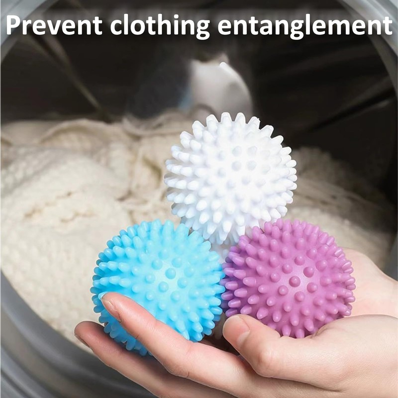 9 Pack Drying Balls for Tumble Dryer, Blue, White and