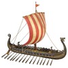 CTS Imports LLC Drekar Viking Ship Model Dragons Head Figurine