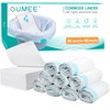 OUMEE Commode Liners with Absorbent Pads, 90 Bedside Commode Liners
