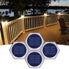 Solar Deck Lights Outdoor, Waterproof Solar Fence Lights, Stick on